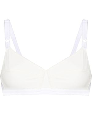 N°21 Scalloped-Edges Bra - White