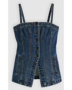 Levi's Tailored Bustier Hinged Heart No Dp - Blue