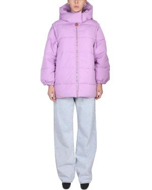 Patou Quilted Mini Down Jacket For - Purple