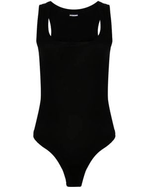 Jacquemus Body Le Body Gros Grain - Zwart