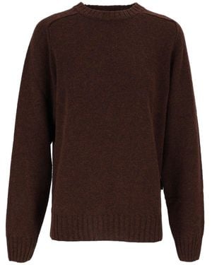 Sebago Gilead Maglia Round Neck Wool Jumper - Brown