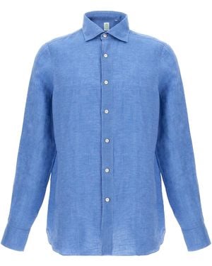 Finamore 1925 'gaeta' Shirt - Blauw
