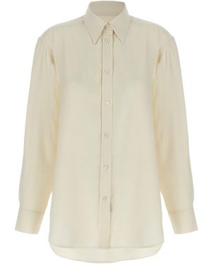 Brioni Cady Silk Shirt - White
