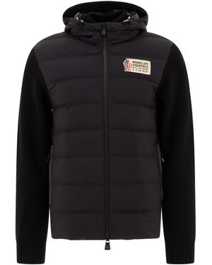 Moncler Tricot Down Jacke - Schwarz