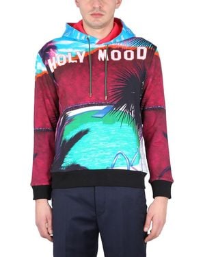 Etro California Print Hooded Sweatshirt For - Red