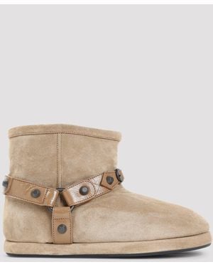 Balenciaga Alaska Soft Mini Boots - Natural