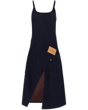 JW Anderson 'Twisted Workwear' Dress - Blau