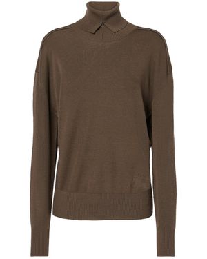 Burberry Pull en laine - Marron