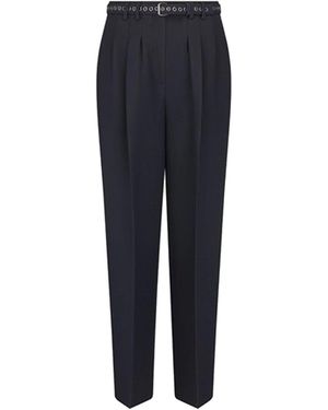 Dior Hose aus Wolle und Seide - Blau