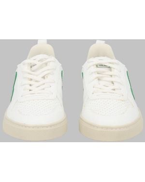 Veja Mini V-10 Teen Trainers - White