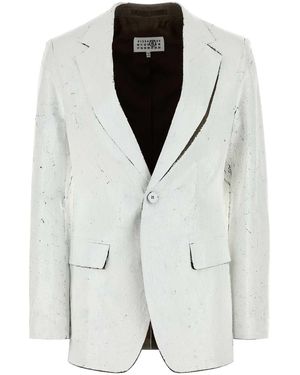 MM6 by Maison Martin Margiela Stretch Polyester Blend Blazer - Black