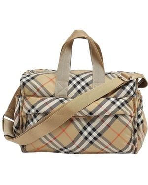 Burberry Quilted Nylon Baby Changing Bag - Metallic