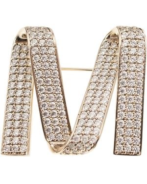 Max Mara Mgrosgrainpind M Pin Met Strass - Meerkleurig