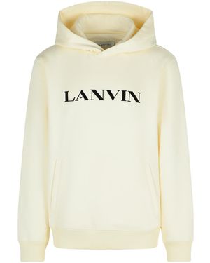 Lanvin Ivory Cotton Sweatshirt - Natural