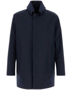Prada Poplin Overcoat - Blue