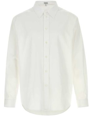 Loewe Poplin Shirt - White