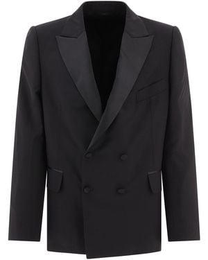 Bode Double Breasted Tuxedo Blazer - Schwarz