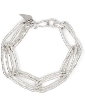 forte_forte Pulsera de escultura fuerte fuerte - Metálico