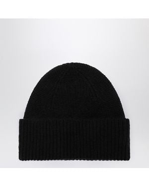 Roberto Collina Cashmere Beanie - Black