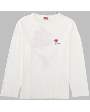 KENZO Elevated Cotton T-Shirt For - White