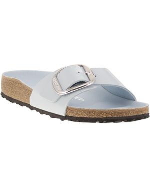 Birkenstock Madrid Big Buckle Flat Sandale - Weiß