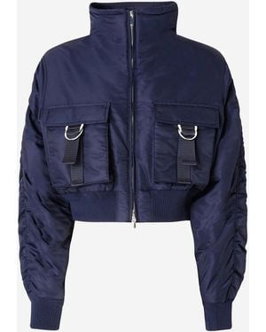 Pinko Padded Jacket Technical Fabric Polyamide - Blue