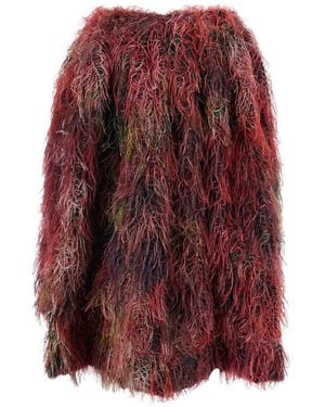 Comme des Garçons Langer Rock mit Comme-Comme-Print - Lila