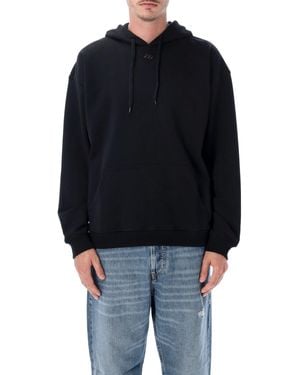 DIESEL Cotton Relaxed Boxt Hoodie - Blue