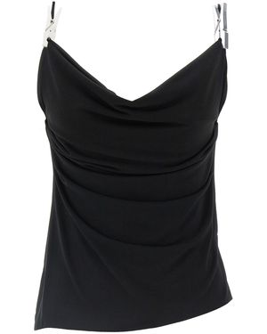 Coperni Top 'Draped Washing Clip Gala' - Nero