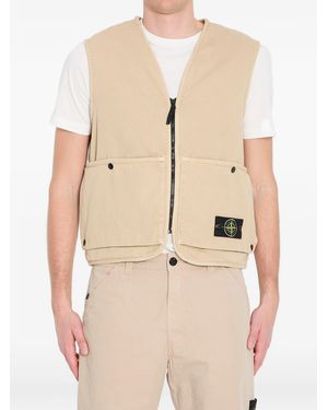 Stone Island Felpa Giubbotto - Natural