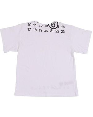 MM6 by Maison Margiela T-Shirt With Logo - Purple