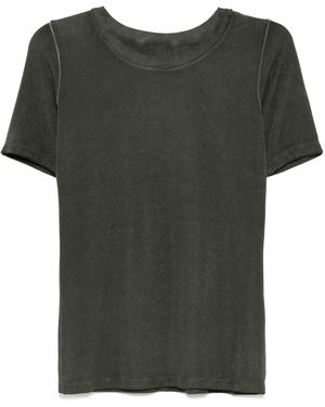 Uma Wang Olive Green Crew Neck T -shirt - Groen