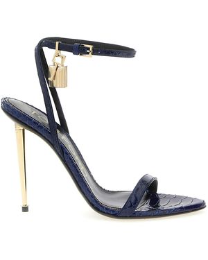 Tom Ford Vorhängeschloss-Sandalen - Blau