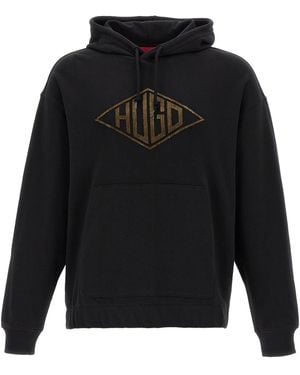 BOSS 'Dacorolo' Sweat à capuche - Noir