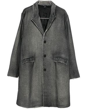 Avant Toi Wool Single-Breasted Coat - Grey