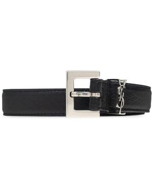 Saint Laurent Cassandre Gürtel - Schwarz