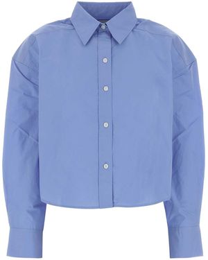 Calvin Klein Light Blue Poplin Crisp Oversize Shirt