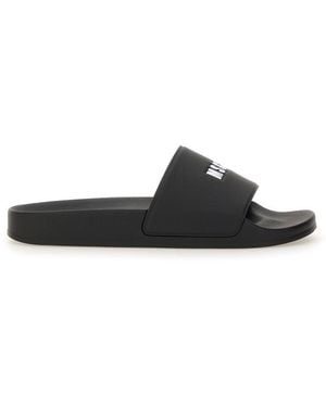 MSGM Slide Sandal With Logo - Multicolour