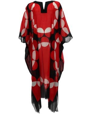 Dries Van Noten Striped Cotton-Blend Duchesse-Satin Mini Dress - Red