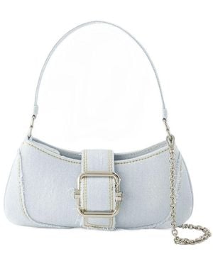 OSOI Brocle Kleine Schoudertas Katoenen Ijs Denim - Grijs