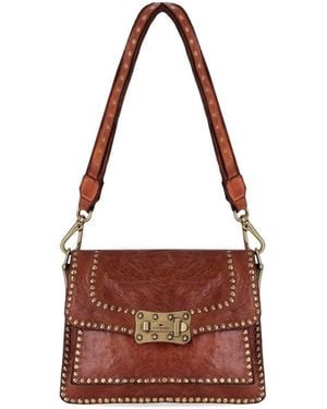 Campomaggi Agnese Cognac Crossbody Bag - Red