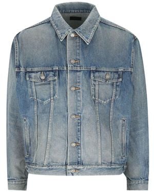 Saint Laurent Denim Trucker Jacket - Blue