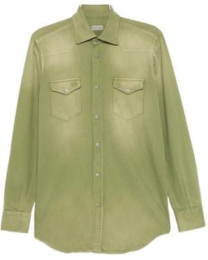 Sartorio Napoli Texas Shirt With Pocket - Green