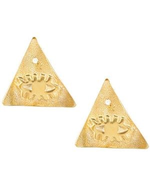 Hermina Athens Kressida Pyramis Orecchini A Spillo - Metallizzato