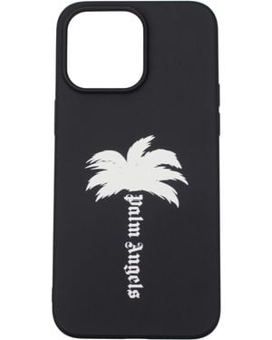 Palm Angels Porta I Phone I Phone 15 Pro M Polyurethane - Black