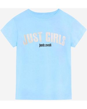 Just Cavalli Cotton T-Shirt - Blue
