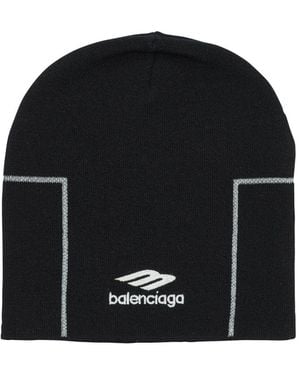 Balenciaga "Sporty 3B Sports" Beanie - Black