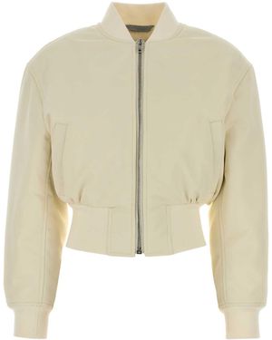 Balenciaga Ivory Polyester Bomber Jacket - Natural