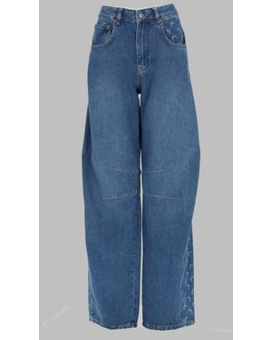 Marine Serre Cotton Mini Jeans For - Blue