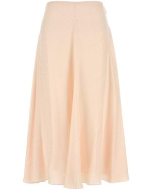 Fendi Light Silk Skirt - Natural